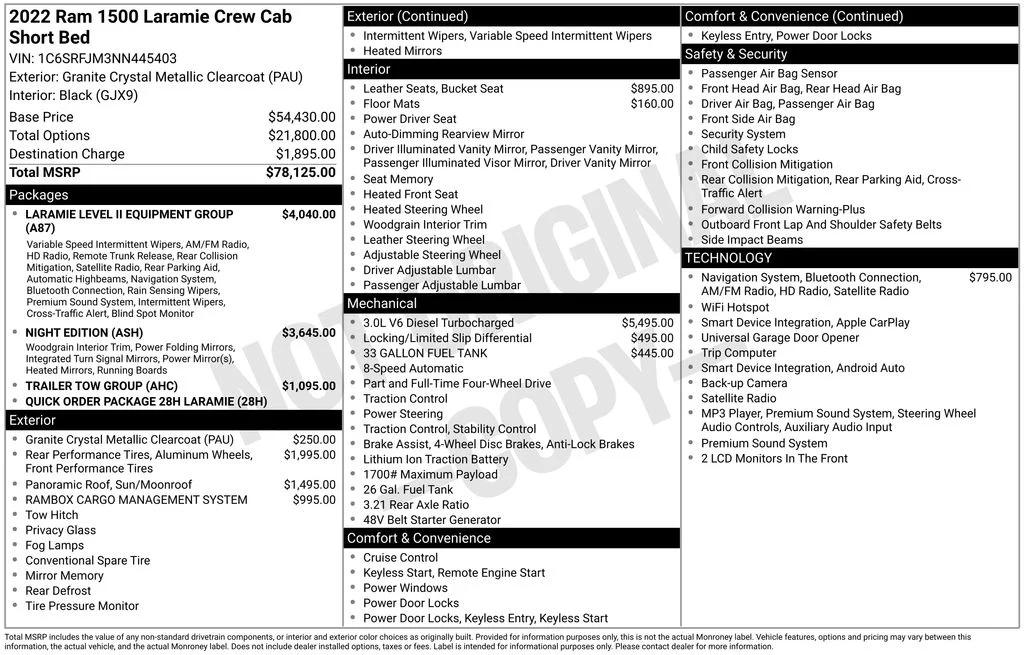 ram ram 1500 pickup 2022 1C6SRFJM3NN445403 image ram ram 1500 pickup 2022 1C6SRFJM3NN445403 image